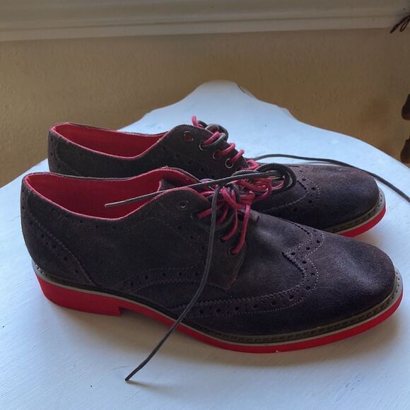 Steve Madden Kikstart Brown Suede Wingtip Oxfords Steve Madden Men’s 10 - Picture 5 of 9